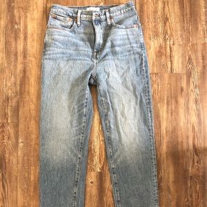 Madewell classic straight jean 28T